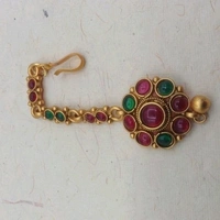 Gold Plated Matte Finish Premium Quality Tika  For Bride So Many Designs Available COD Available
