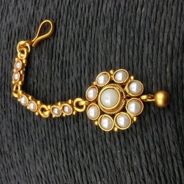 Gold Plated Matte Finish Premium Quality Tika  For Bride So Many Designs Available COD Available