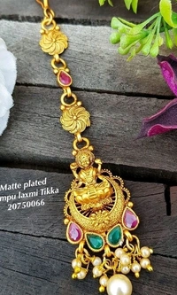 Gold Plated Matte Finish Premium Quality Tika  For Bride So Many Designs Available COD Available