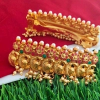 Gold Plated Matte Finish Premium Quality hair  Clips  For Bride So Many Designs Available COD Available