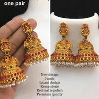Gold Plated Matte Finish Peckock Design Ear Rings Very Big Size COD Available Easy Returns In Case Of Any Damage Issue