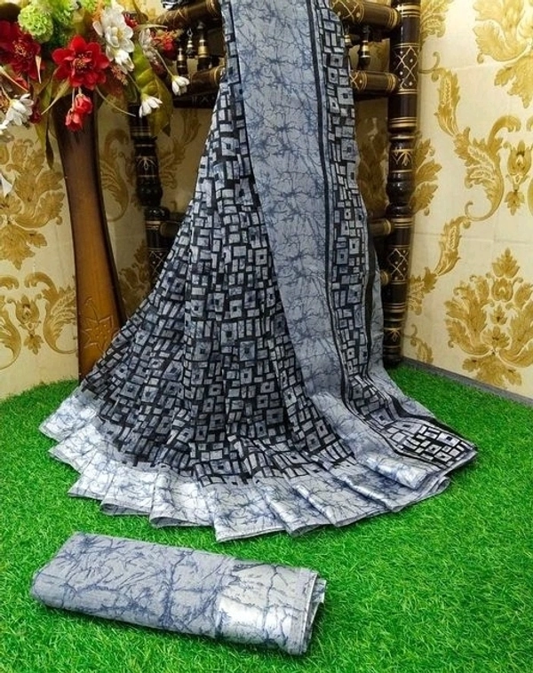 Cotton linen fabric saree Running blouse (cotton linen ) Saree length:5.5m ,Blouse:80cm COD Available Free shipping, Share this to your friends and family.
