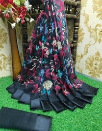 Cotton linen fabric saree Running blouse (cotton linen ) Saree length:5.5m ,Blouse:80cm COD Available Free shipping, Share this to your friends and family.