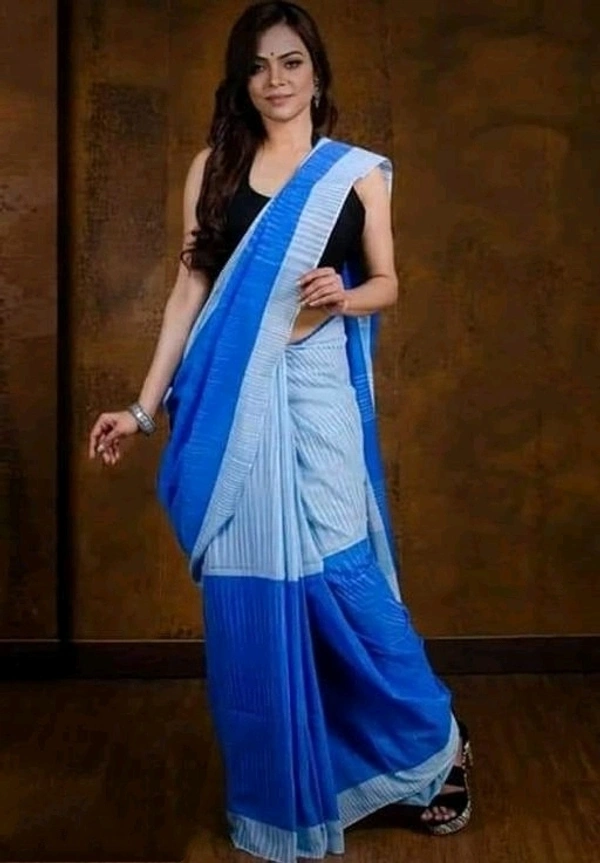 Pure Cotton Printed Fabric Saree, Separate  Blouse Piece Pattern Same As Saree , Saree Length :5.5m Blouse Length :80cm, COD Available, 