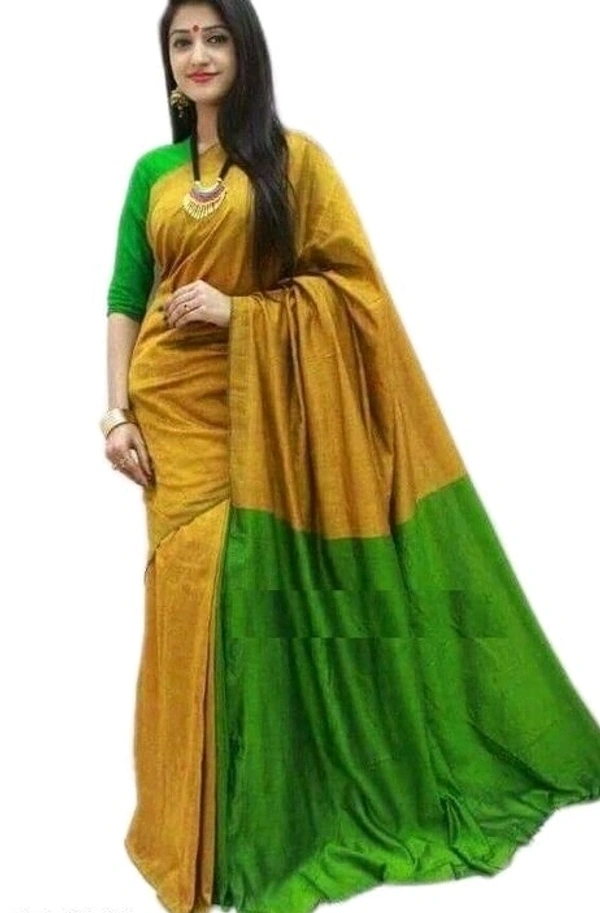 Pure Cotton Silk Printed Saree, Separate Blouse Same As Saree, Saree Length:5.5m Blouse Length:80cm COD Available