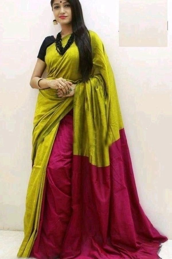 Pure Cotton Silk Printed Saree, Separate Blouse Same As Saree, Saree Length:5.5m Blouse Length:80cm COD Available