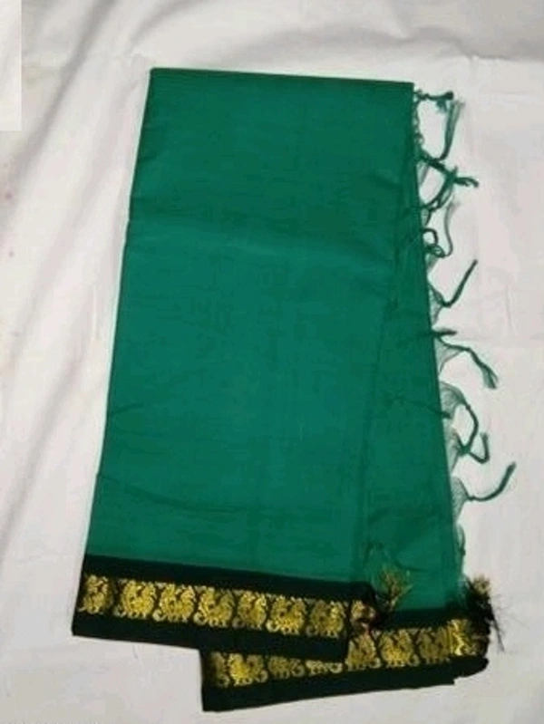 100%gadwal Pure Cotton Saree, Separate Blouse Piece, Saree Length 5.5m Blouse Length:80cm COD Available