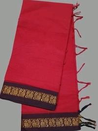 100%gadwal Pure Cotton Saree, Separate Blouse Piece, Saree Length 5.5m Blouse Length:80cm COD Available