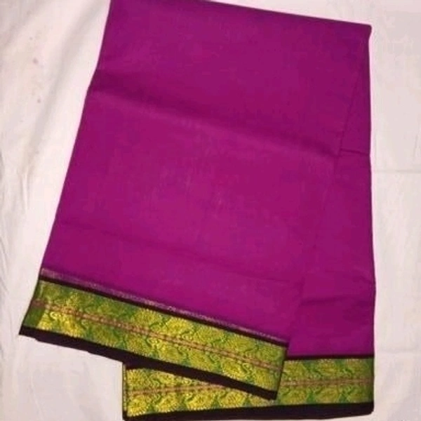 100%gadwal Pure Cotton Saree, Separate Blouse Piece, Saree Length 5.5m Blouse Length:80cm COD Available