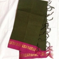 100%gadwal Pure Cotton Saree, Separate Blouse Piece, Saree Length 5.5m Blouse Length:80cm COD Available