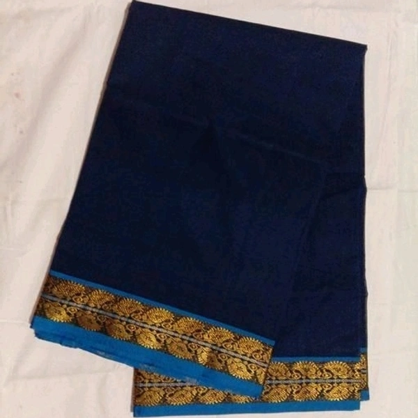 100%gadwal Pure Cotton Saree, Separate Blouse Piece, Saree Length 5.5m Blouse Length:80cm COD Available