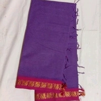 100%gadwal Pure Cotton Saree, Separate Blouse Piece, Saree Length 5.5m Blouse Length:80cm COD Available