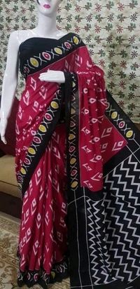 Pure Cotton Saree, Running Blouse Printed Self Design, Saree Length:5.5m Blouse Length:80cm COD Available