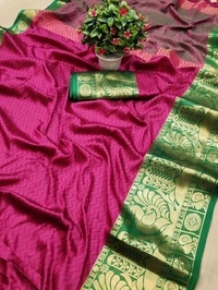 Pure Soft Silk Zari Woven Design, Separate Blouse Piece Cotton Silk Fabric, Saree Length:5.5m Blouse Length:80cm COD Available