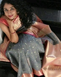  Organza Saree With Zari Woven Border, Separate Blouse Piece Same As Saree, Saree Length:5.5m Blouse Length:80cm COD Available