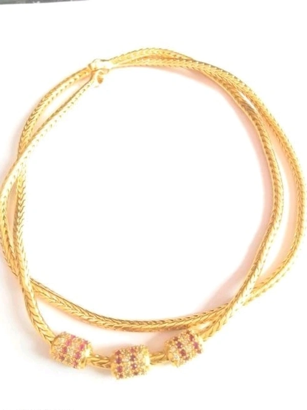 Gold Plated Thali Chains With Side Pendent Made With American Diamonds COD Available