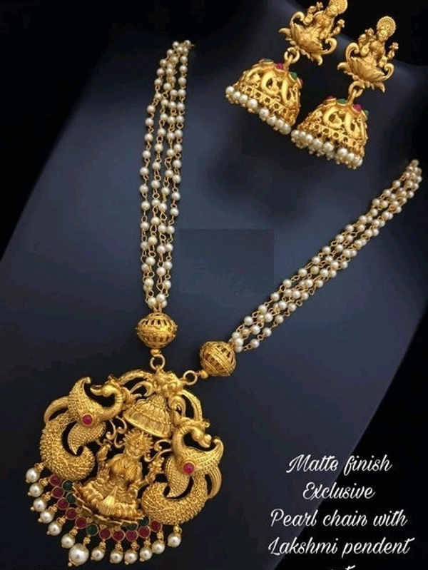 Gold Plated Long Chain Made Bras Metal, Pears Use In Work,COD Available