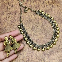 Necklace Set,and Gold Shaded Black Metal, COD Available