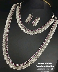 Shimmering Beautiful Jewellery Sets, BrassPlating,Oxidised SilverStone,Cubic Zirconia/American Diamond, COD Available