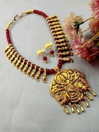 German silver,Oxidised gold plating ,Artificial beads use in earrings