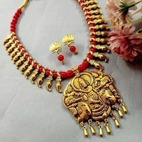 German silver,Oxidised gold plating ,Artificial beads use in earrings