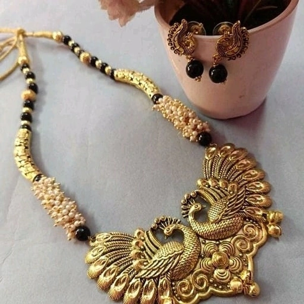 German silver,Oxidised gold plating ,Artificial beads use in earrings