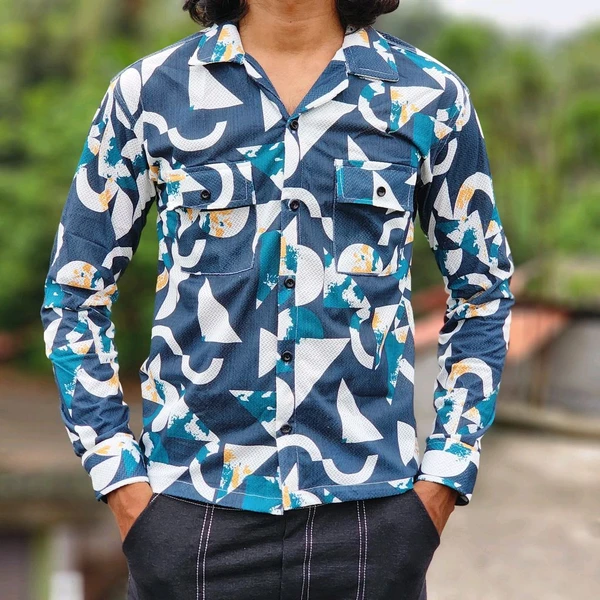 PRINTED FULL SLEEVE SHIRT ONLY - XL