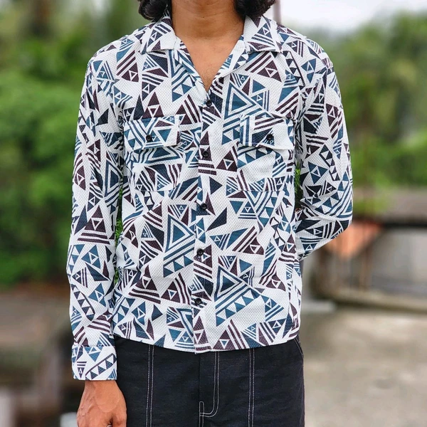 PRINTED FULL SLEEVE SHIRT ONLY - M