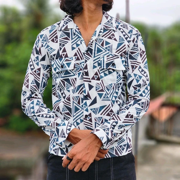 PRINTED FULL SLEEVE SHIRT ONLY - M