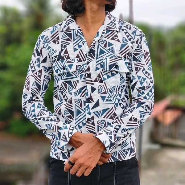 PRINTED FULL SLEEVE SHIRT ONLY - XL