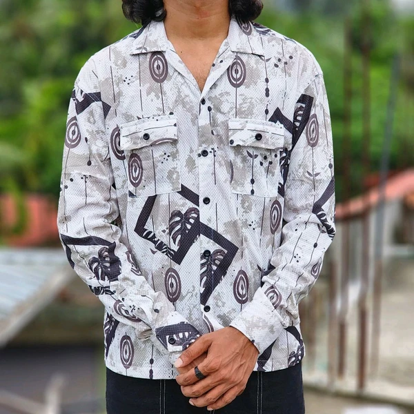 PRINTED FULL SLEEVE SHIRT ONLY - M