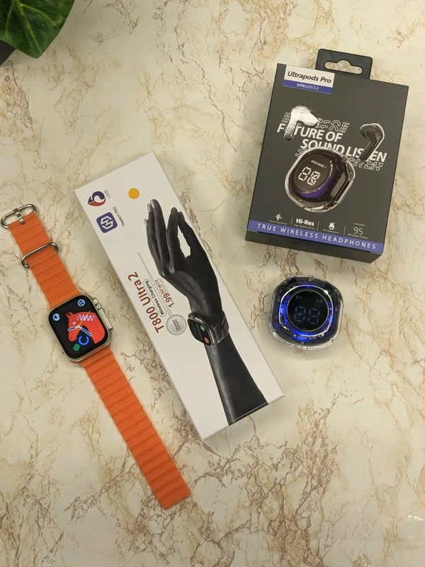 T800 ULTRA 2 SMARTWATCH AND ULTRAPODS PRO EARBUD COMBO