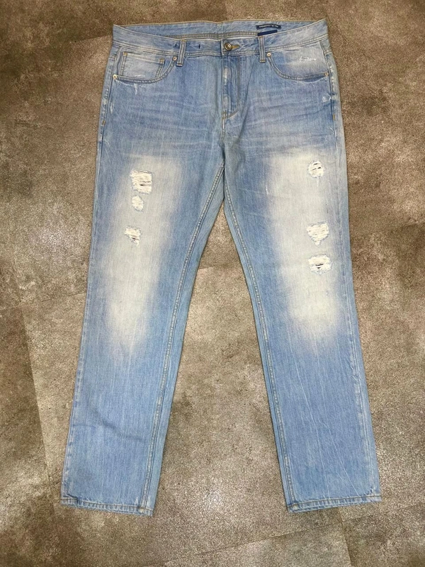 Baggy Jeans Patch Work  - 38