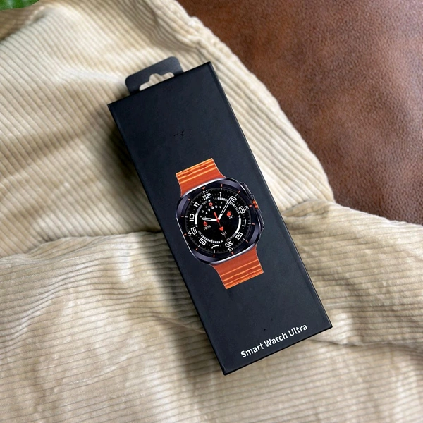 JS Watch 7 Ultra Amoled Display 47mm IP68 Waterproof Bluetooth Call Compass Wireless Charger Smart Watch - Black