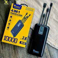 Original Soroo - PB-173 10000 mAh 3.7v 10W Power Bank with 4 in 1 Cables, 2 ports Lithium Percentage Display