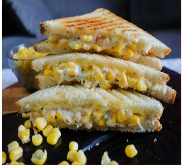 Grilled Corn Cheese Sandwich
