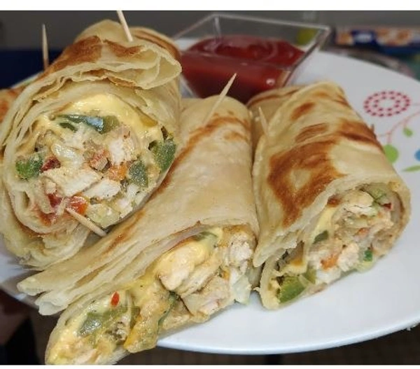 Laccha Paratha Sorted Veg Roll 