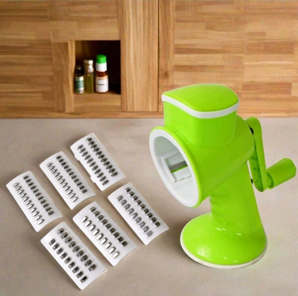 Rotary Vegitable Cutter With 6 In 1 Option