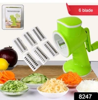 Rotary Vegitable Cutter With 6 In 1 Option
