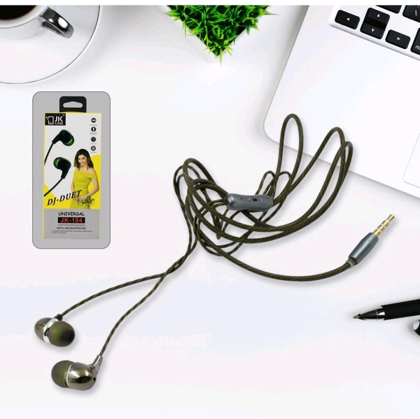 Universal Wired Earphone with Mic, Headphone Compatible for All Mobile Phones Tablets Laptops