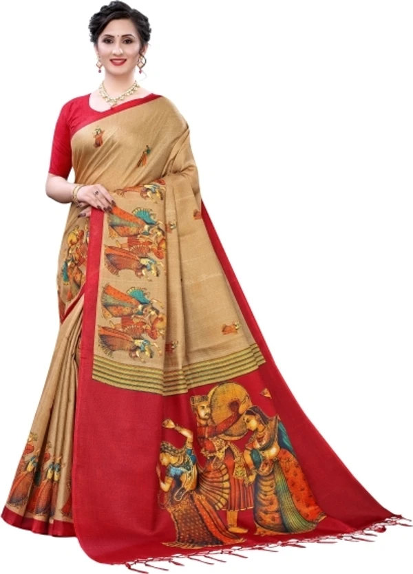 PRINTED Fashion Art Silk Saree 