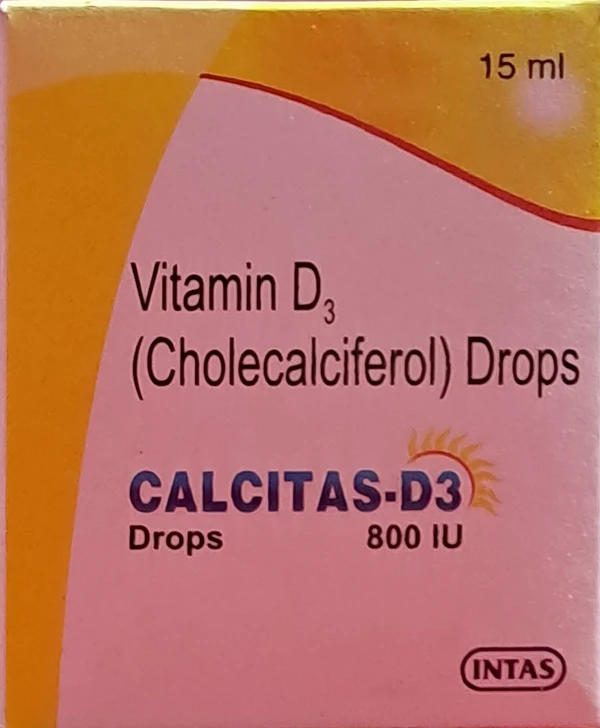 Intas Vitamin D3 (Cholecalciferol) Drops