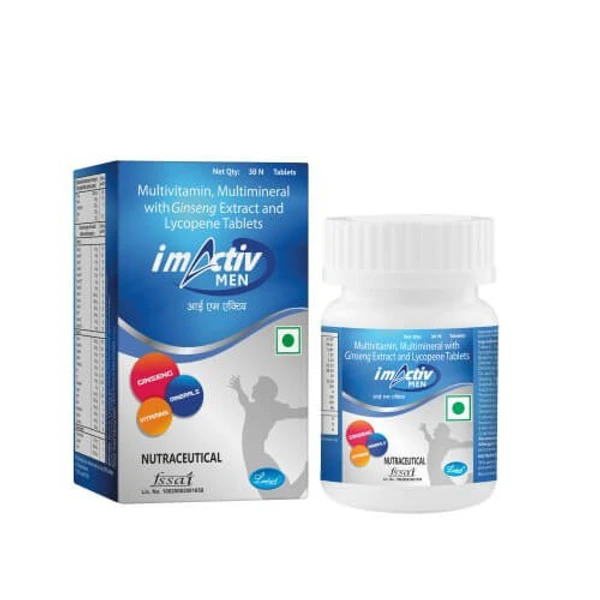 IM Activ Men Multivitamin Tablets For Men For Boosts Immunity, Builds Strength And Energy 30 Tablets For Man