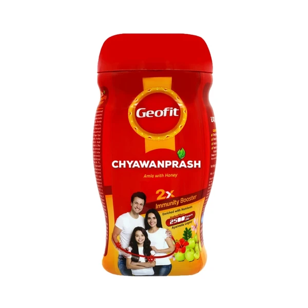 Geofit Ayurvedic Chyawanprash Amla With Honey, Natural Immunity Booster, Enhances Strength And Stamina 1kg