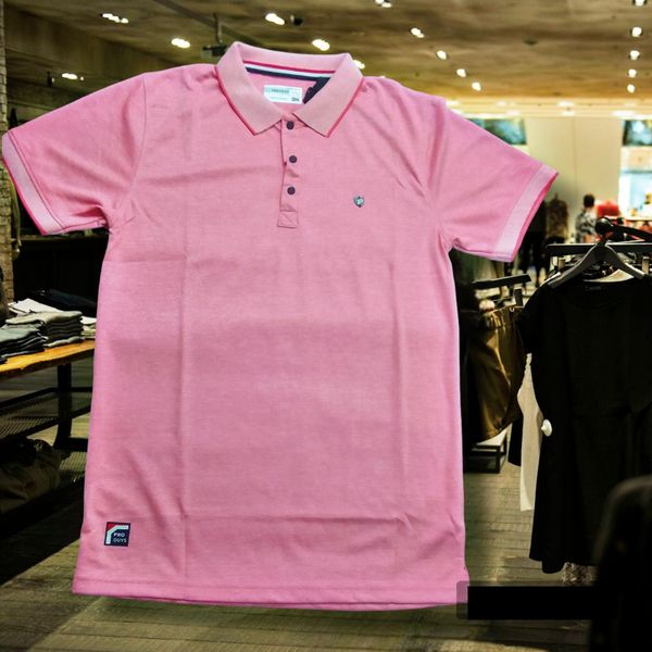 PRO GUYS Brand - Pro Guys Style CN MAN'S  T -SHIRT With Cut & Show Febric Dry Feet - Tickle Me Pink, L, T Shirt