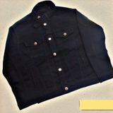 LEVI'S High Star Men Black Solid Denim Jacket - Black, L, Jackets