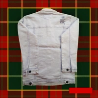 SQJ BRAND High Star Men Light Blue Solid Denim Jacket - L, DENIM JACKET, Silver