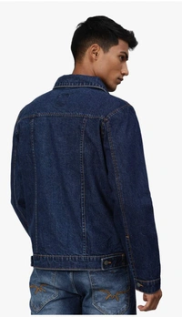 LEVI'S High Star Men Blue  Solid Denim Jacket - Royal Blue, L, Denim Jacket