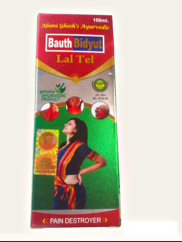 Abani Ghosh's Ayurvedic Abani Ghosh's Ayurved Bauth Bidyut Lal Tel 100 Ml.  - Screamin' Green, Lal Tel