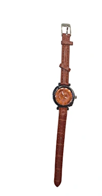 Quartz FHULUN CREATION Fashion Women's Beauty Watch Analog Brown Lather Hand Watch - Bourbon, Free, Girl's Watch